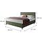 Bett Wave mit Topper 160x200 Manila 34/Tilia 37,3