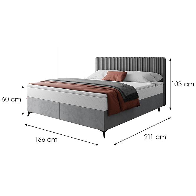 Bett Wave mit Topper 160x200 Manila 16/Tilia 90
