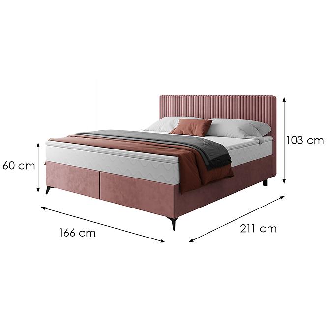 Bett Wave mit Topper 160x200 Manila 29/Tilia 62