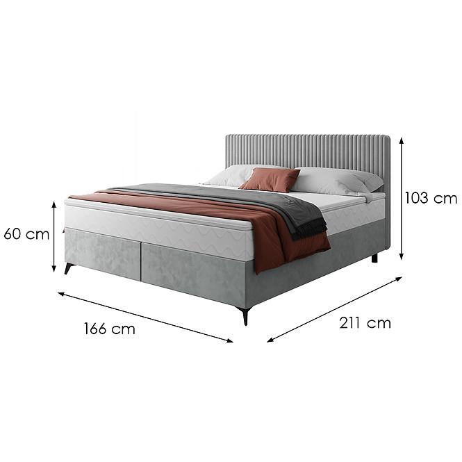 Bett Wave mit Topper 160x200 Manila 15/Tilia 86