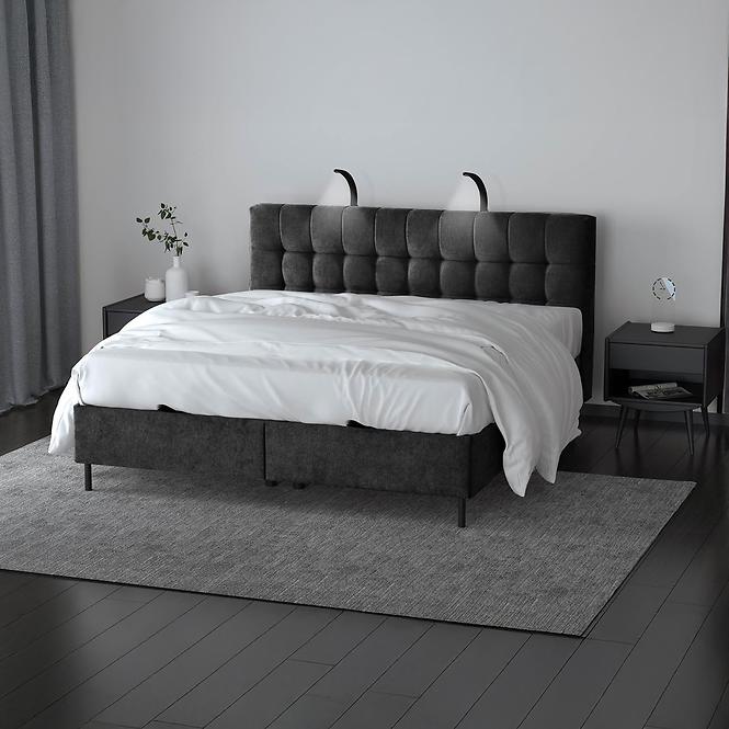 Bett Muna mit Topper 140x200 Aston 18