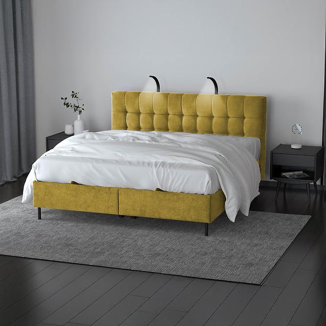 Bett Muna mit Topper 140x200 Aston 08