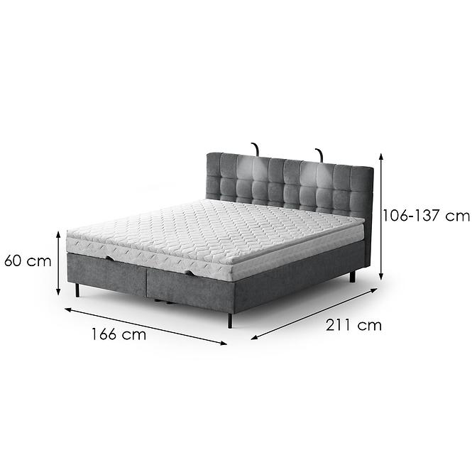 Bett Muna mit Topper 160x200 Aston 17