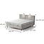 Bett Muna mit Topper 160x200 Aston 02,8