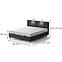 Bett Muna mit Topper 160x200 Aston 18,8