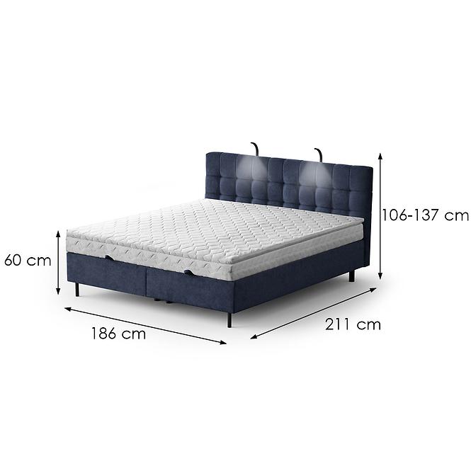 Bett Muna mit Topper 180x200 Aston 26,8