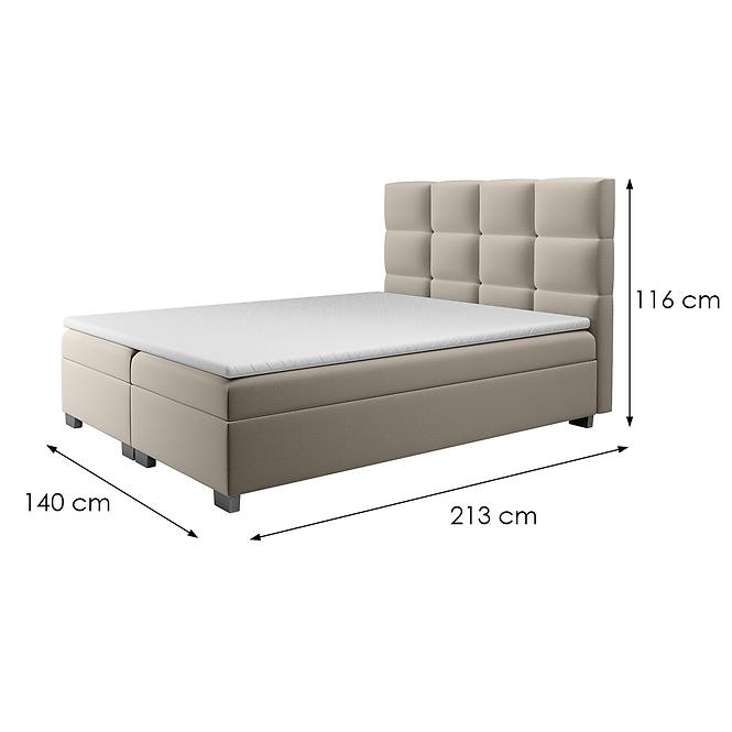 Bett Kanada mit Topper 140x200 Alfa 03