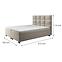 Bett Kanada mit Topper 140x200 Alfa 03,3