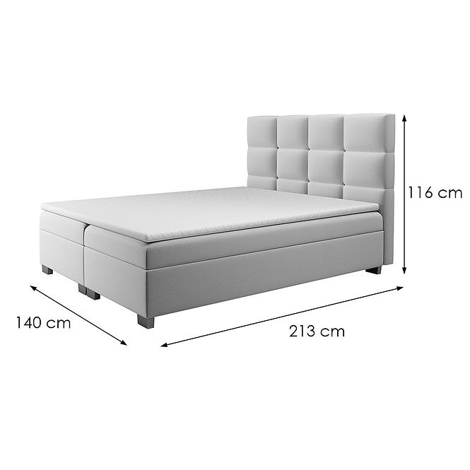 Bett Kanada mit Topper 140x200 Alfa 17