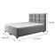 Bett Kanada mit Topper 160x200 Alfa 13,3