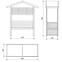 Pergola mit Bank Aston,2