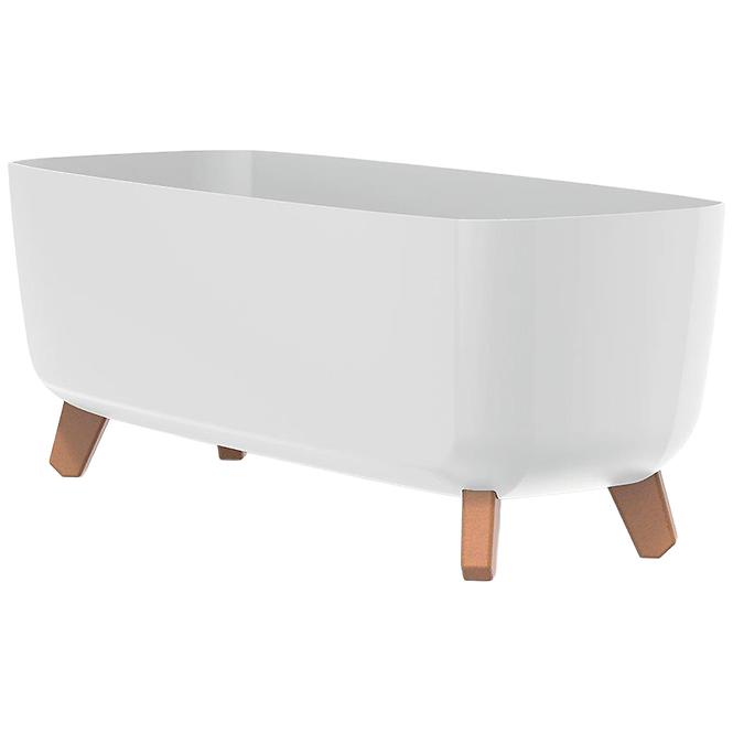 Blumentopf Gracia Case 39 cm Weiß DGCL400-S449