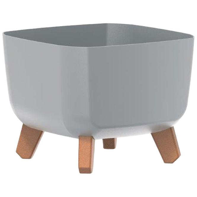 Blumentopf Gracia Square 24 cm Grau DGQL240-443U