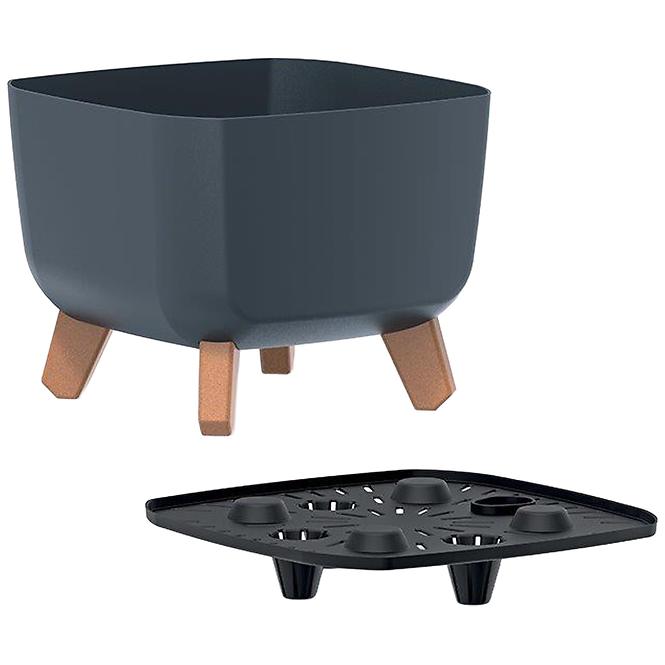 Blumentopf Gracia Square 24 cm Anthrazit DGQL240-S433