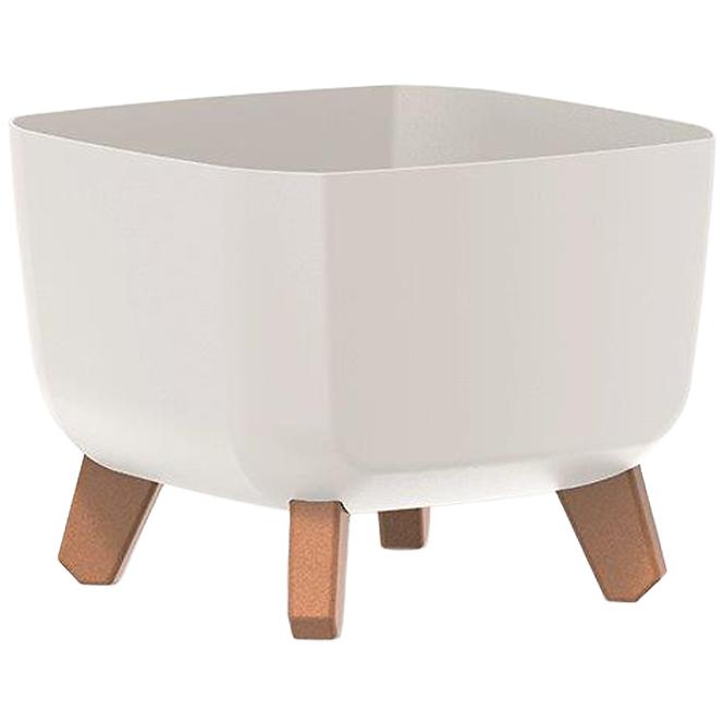 Blumentopf Gracia Square 24 cm Weiß DGQL240-S449