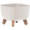 Blumentopf Gracia Square 29 cm Weiß DGQL300-S449