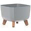 Blumentopf Gracia Square 39 cm Grau DGQL400-443U