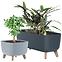 Blumentopf Gracia Square 39 cm Grau DGQL400-443U,2