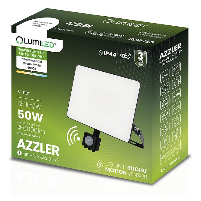 45LD SVITIDLO LED AZZLER 50W PIR 4000K,2