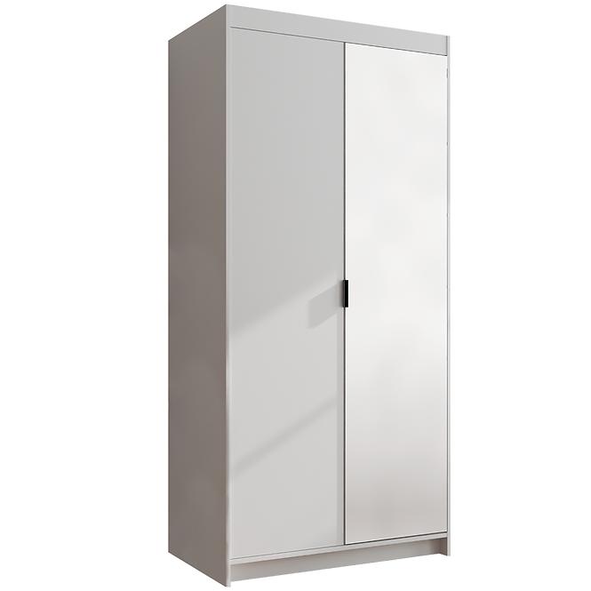 Schrank Elena weiß 2D-1D 1 spiegel