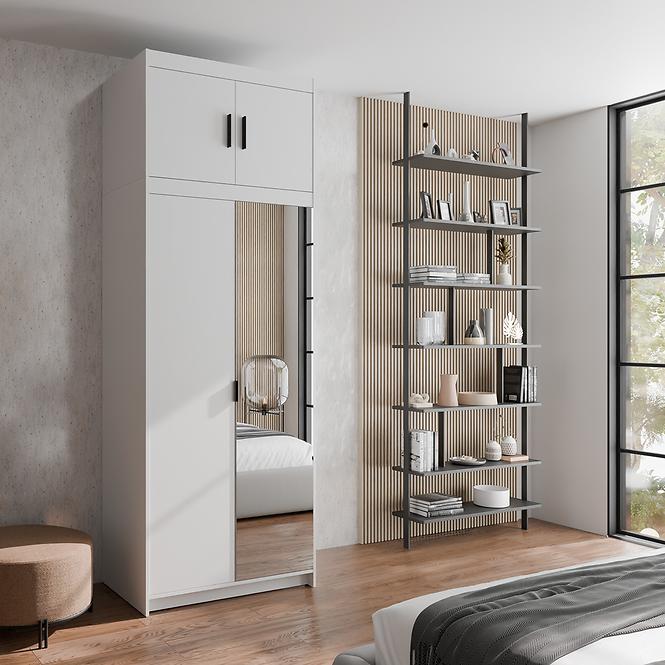 Schrank Elena weiß 2D-1D 1 spiegel