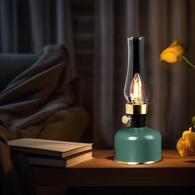 Tischlampe Olia USB IP44 green