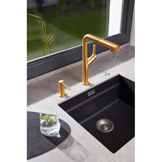 Spülbecken-Armatur Duero Design Gold mit ausziehbarer Brause,3
