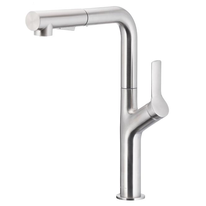 Spülbecken-Armatur Duero Design Inox mit ausziehbarer Brause