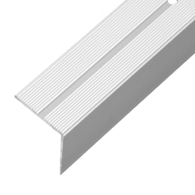 Treppenprofil mit Nut LSSR 42X22 2,0m Silber