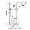 Duschset Arve mit Badewanne-Armatur,2