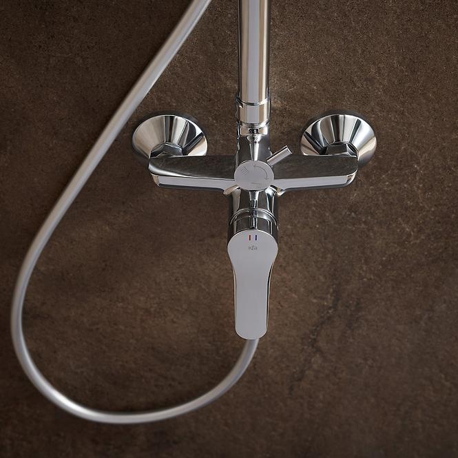 Duschset Arve mit Badewanne-Armatur
