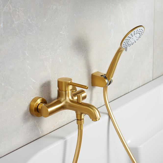 Spot-Duschkopf Moza Brushed Gold