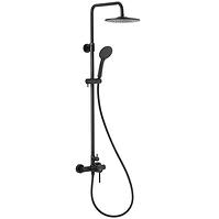 Duschset Moza Black mit mechanischer Armatur