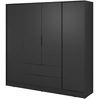 Schrank Kelly 4D ohne Spiegel schwarz