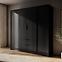 Schrank Kelly 4D ohne Spiegel schwarz,4