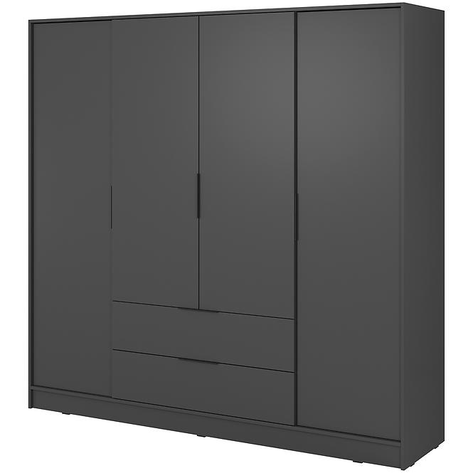 Schrank Kelly 4D ohne Spiegel graphite