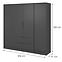 Schrank Kelly 4D ohne Spiegel graphite,2