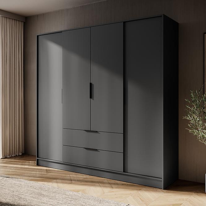 Schrank Kelly 4D ohne Spiegel graphite