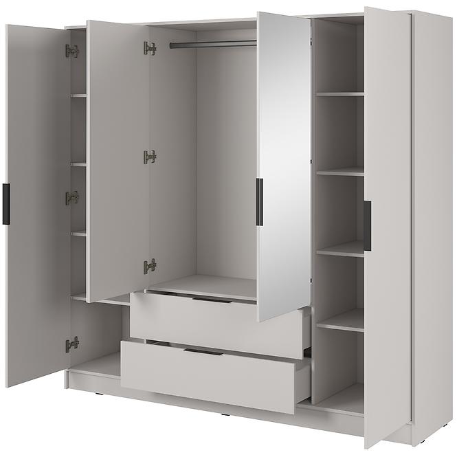 Schrank Kelly 4D mit Spiegel cashmere
