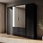 Schrank Kelly 4D mit Spiegel schwarz,4