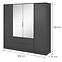 Schrank Kelly 4D mit Spiegel graphite,2