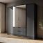 Schrank Kelly 4D mit Spiegel graphite,4