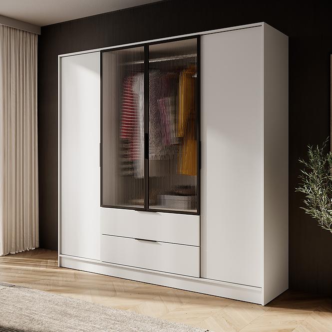 Schrank Kelly 4D RM cashmere mit Led