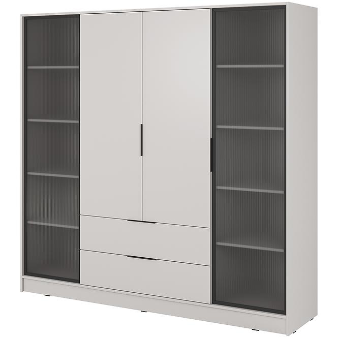 Schrank Kelly 4D RD cashmere mit Led