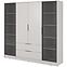 Schrank Kelly 4D RD cashmere mit Led