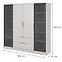 Schrank Kelly 4D RD cashmere mit Led,2