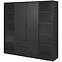 Schrank Kelly 4D RD schwarz mit Led