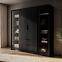 Schrank Kelly 4D RD schwarz mit Led,4