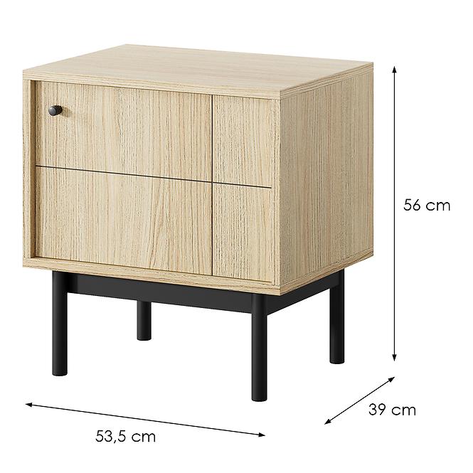 Nachttisch Japandi S54 eiche linea