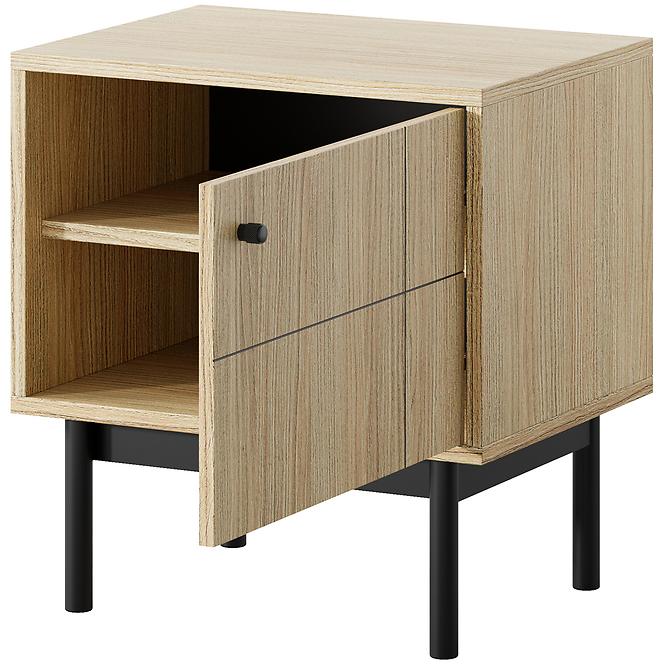Nachttisch Japandi S54 eiche linea